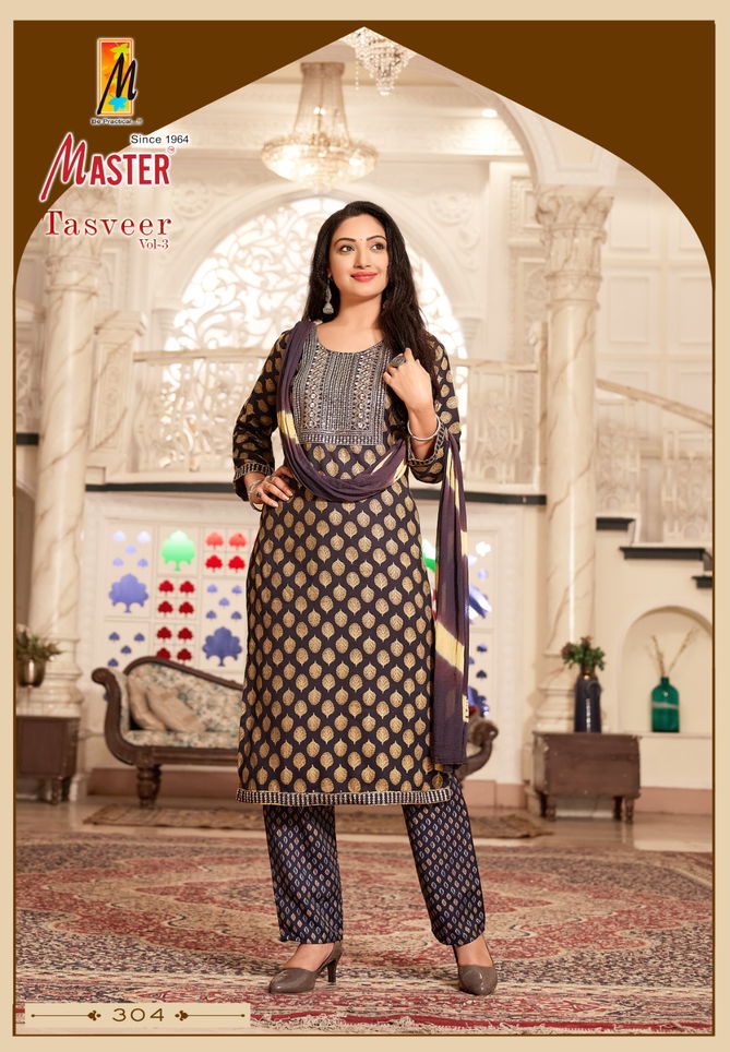 Tasveer Vol 3 By Master Capsule Printed Kurti With Bottom Dupatta Wholesale Shop In Surat